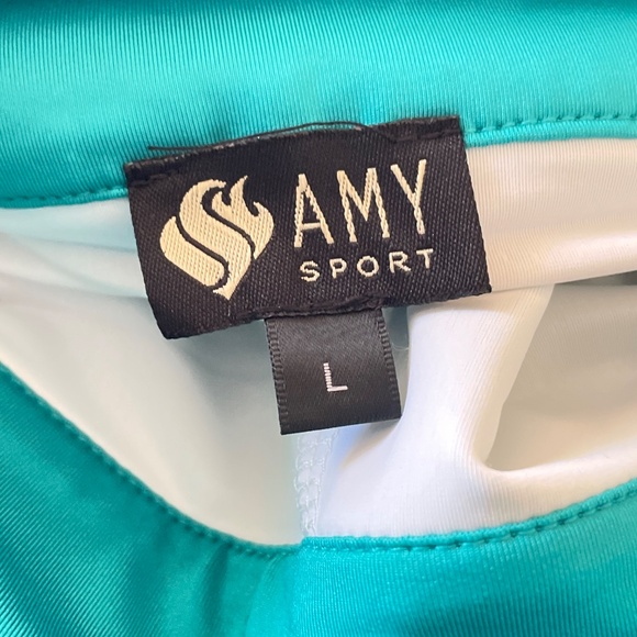 Amy Sport Ocean Green MARISA Pleated Skort Golf Skirt - NWT - Picture 7 of 9
